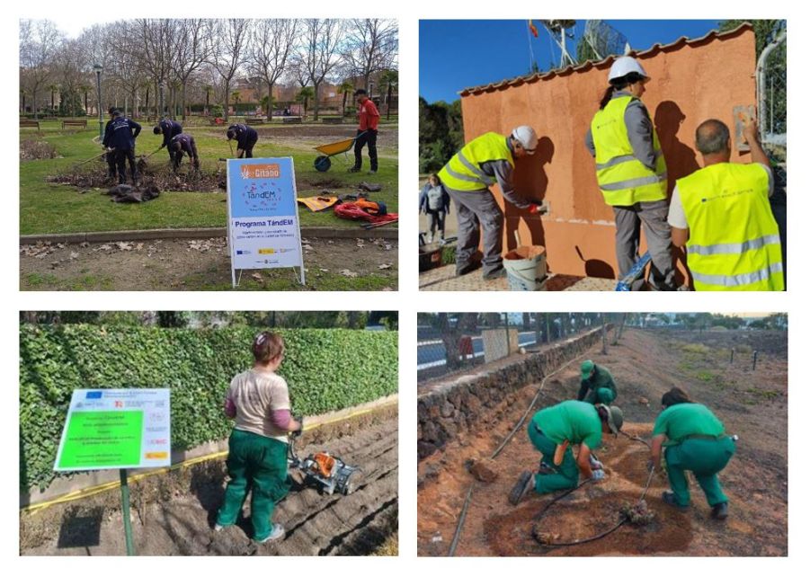Collage de fotografías de distintos proyectos en marcha en la actualidad