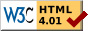 HTML 4.01-en balio kodea