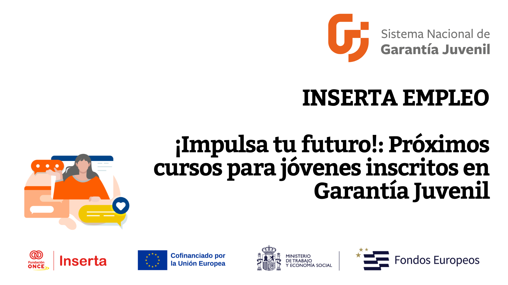 Inserta Empleo refuerza la formación para jóvenes con discapacidad inscritos en Garantía Juvenil 