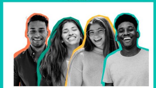 imagen de 4 personas jóvenes, 2 chicas y 2 chicos, sonriendo.